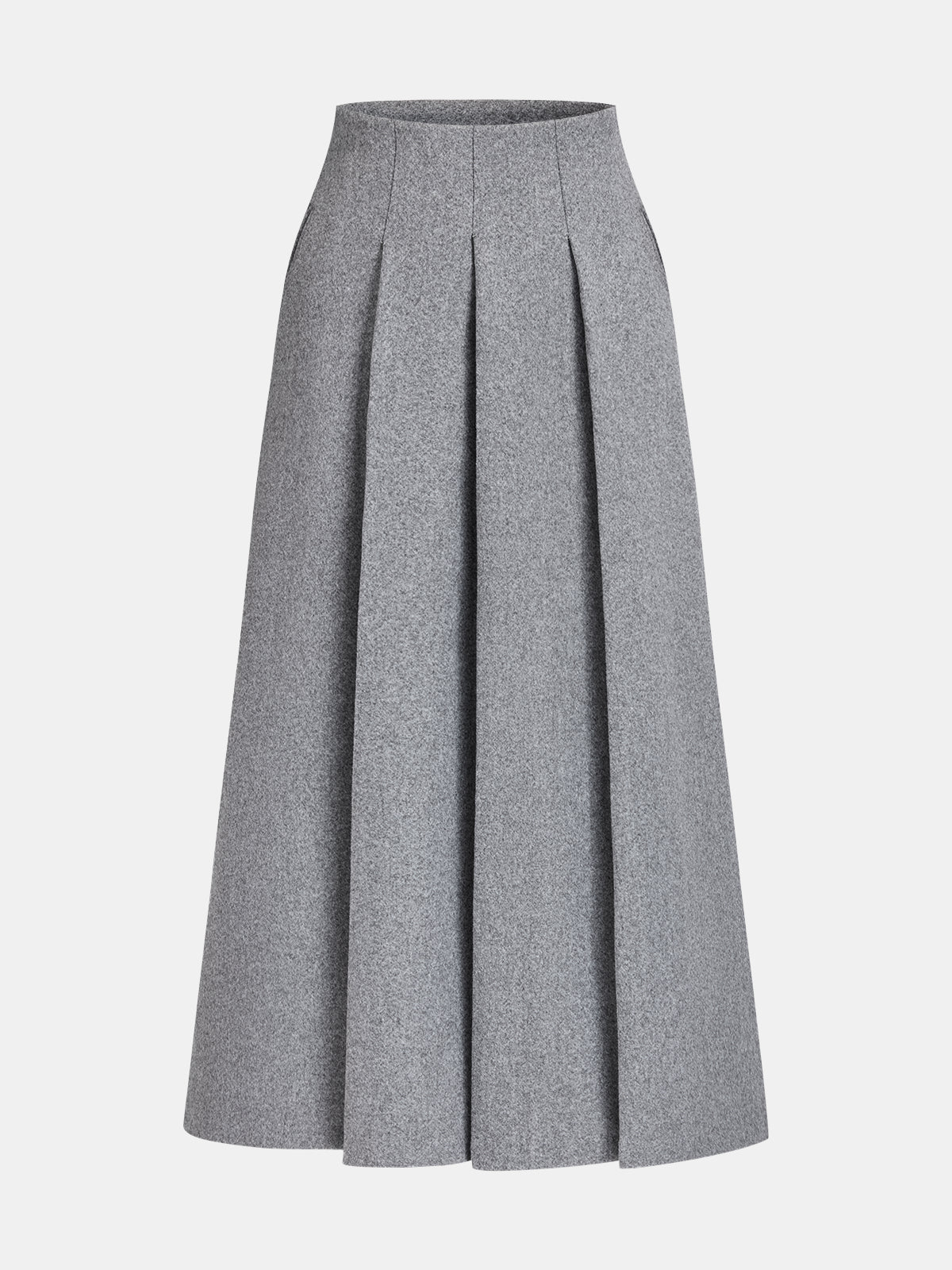 Women's Tailored Tweed Blazer and Pleated Midi Skirt Two-Piece Set