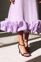 Ruffle Wedding  Dress – Elegant Occasion Dress | Meave & Ivy