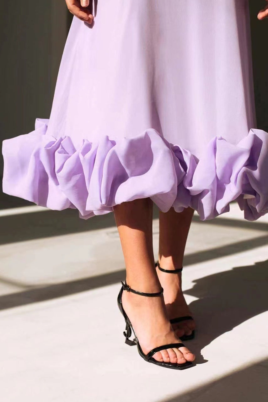 Ruffle Wedding  Dress – Elegant Occasion Dress | Meave & Ivy