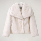 Faux Fur Winter Coat with Wide Collar – Soft Luxury Coat