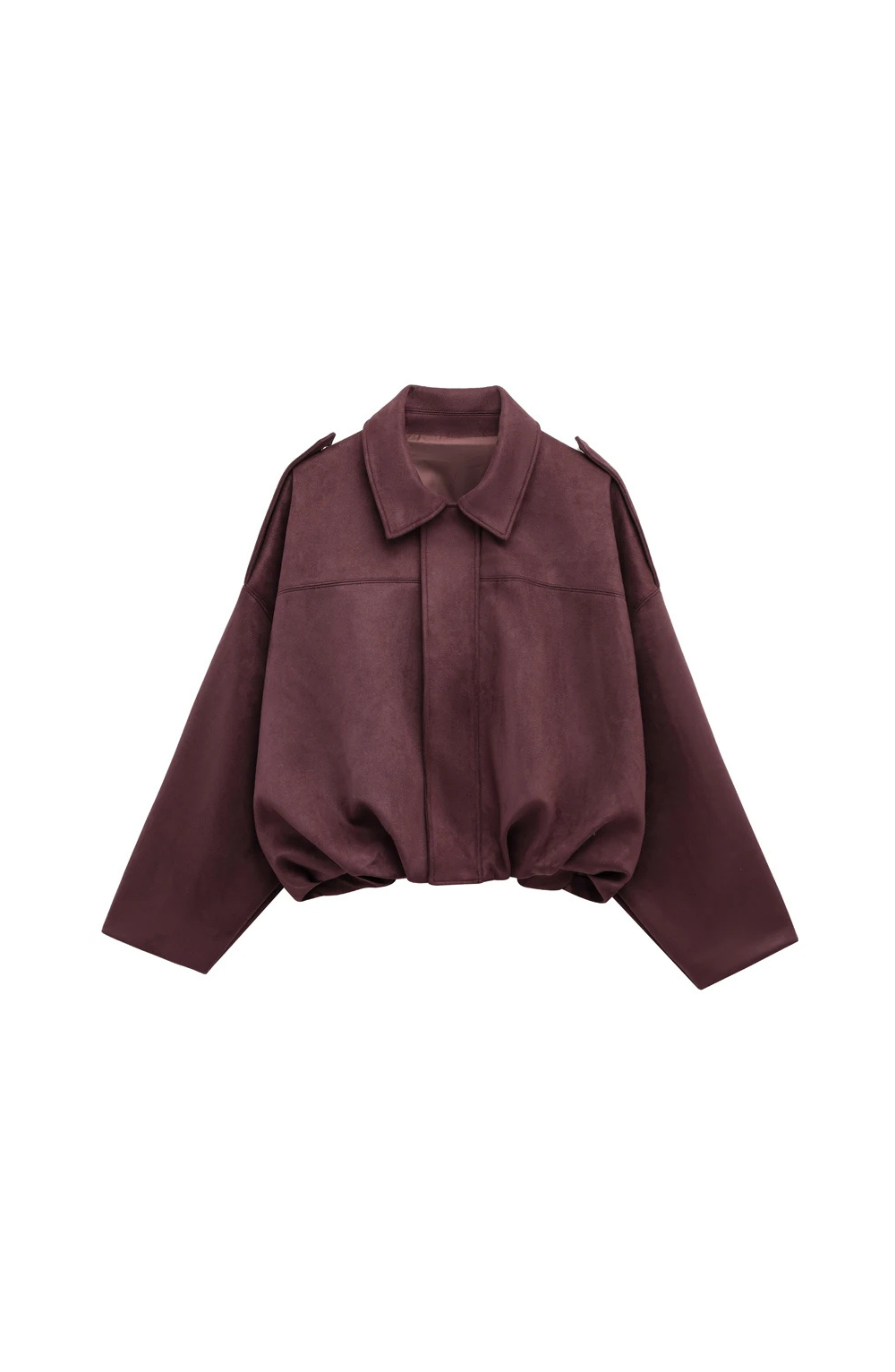 Camel Suede Cropped Bomber Jacket – Luxury Racing Coat | Meave & Ivy
