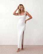 Open Back Fitted Maxi Dress
