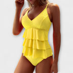 Hanna | Women's V-Neck Summer Tankini Swimsuit | Meave & Ivy