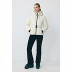 Women's Ski Jacket with Detachable Hood – Water-Repellent Fitted Snow Jacket