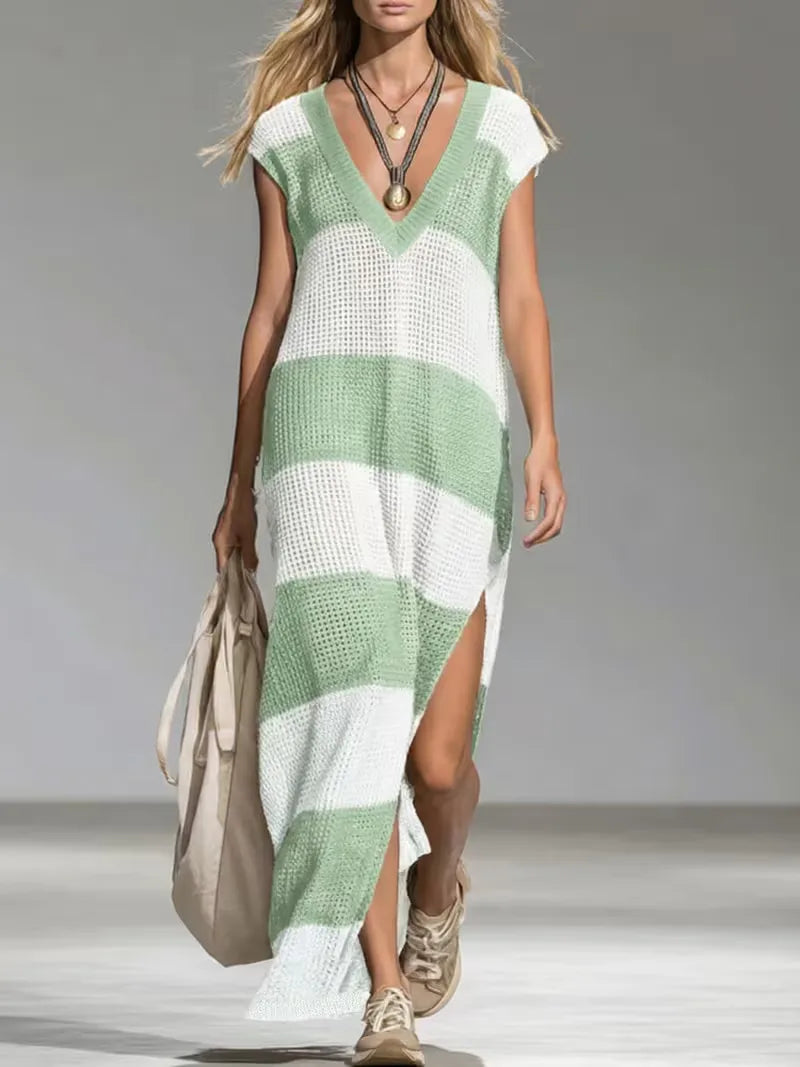Women's Striped Jumper Dress – One Piece Winter Ease in 6 Colours