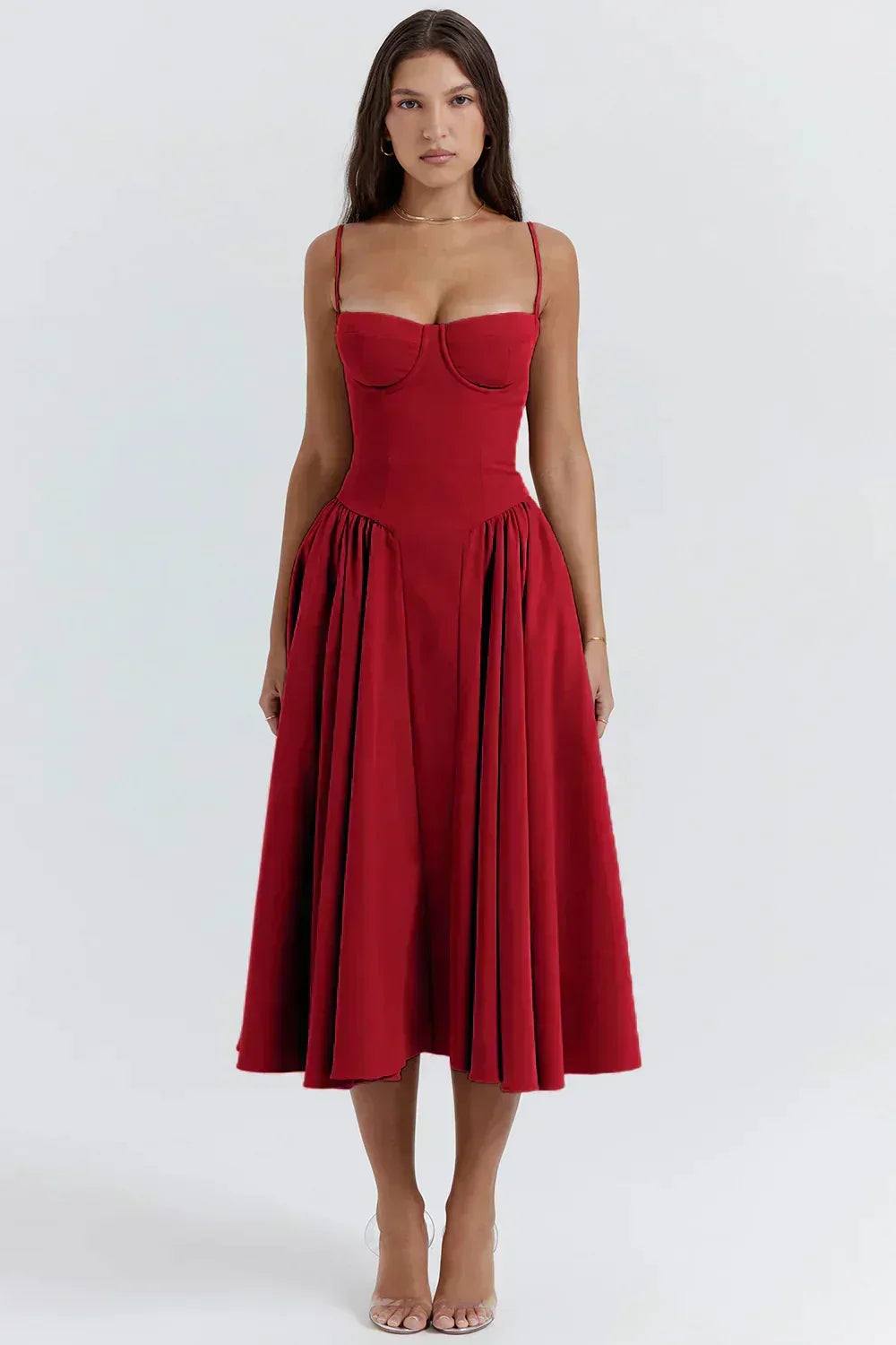 Strapless Corset Dress with Fitted Bodice | Meave & Ivy