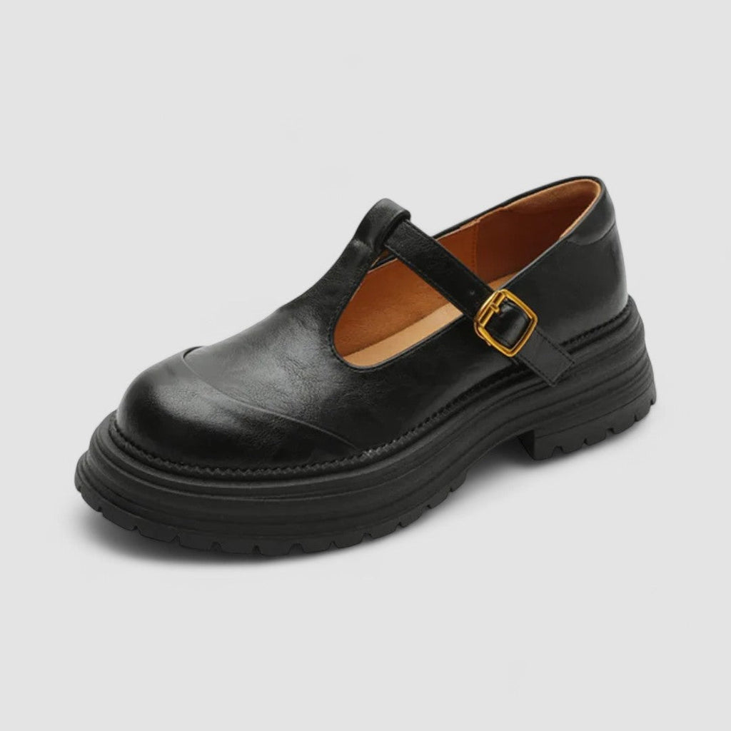 Women's Vintage Mary Jane Shoes – Lightweight Everyday Comfort in Black or Brown