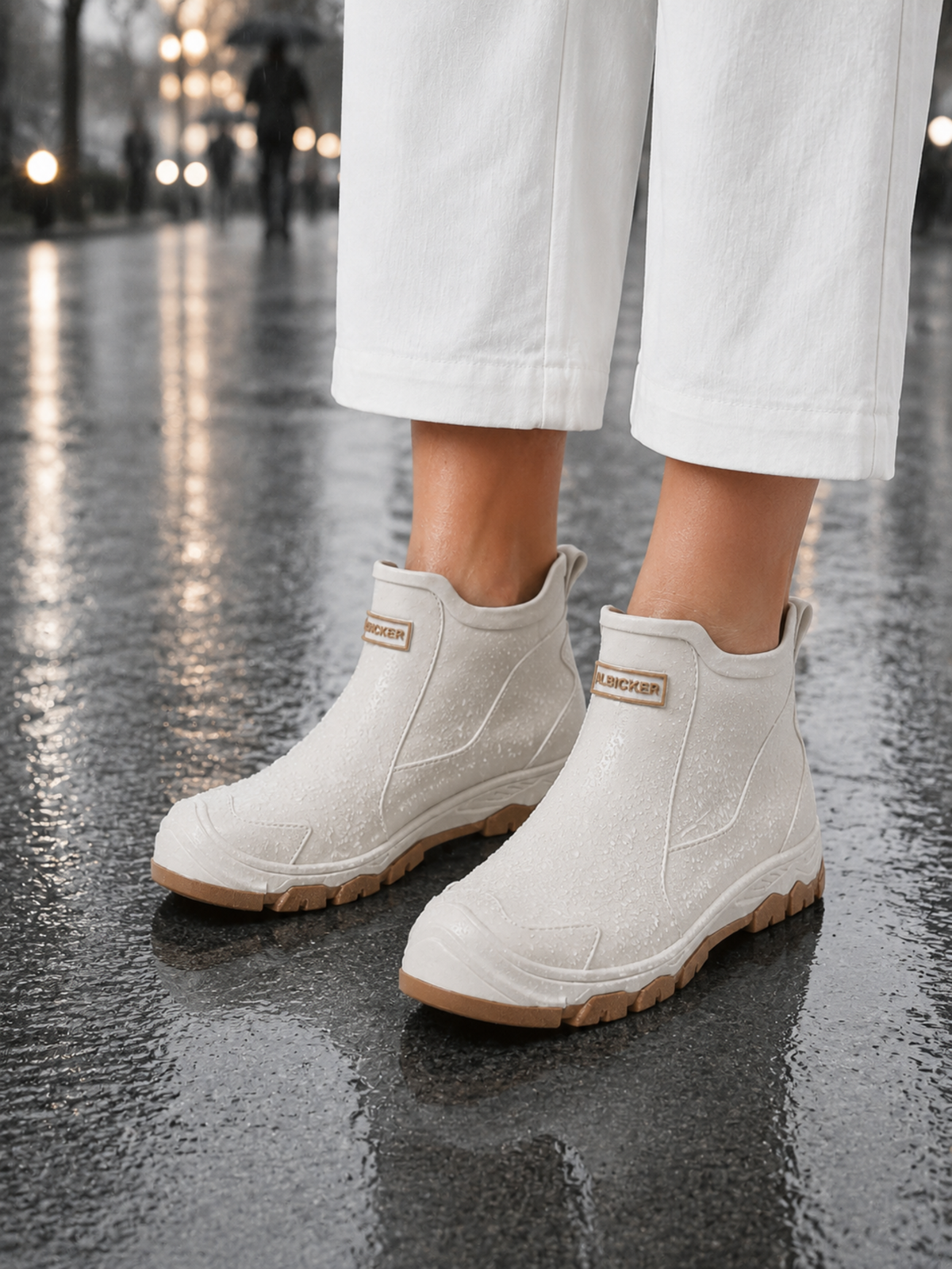 Waterproof Rain Ankle Boots with Non-Slip Sole