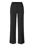 Women's High-Waisted Wide-Leg Tailored Trousers – Lightweight Full-Length Style with Front Seams for Office Smart Casual Travel and Everyday Wear