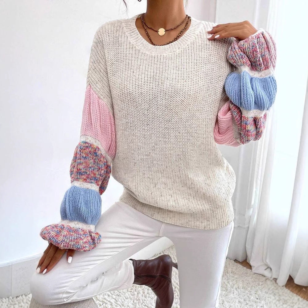 Women's Relaxed Colourblock Knit Sweater