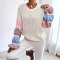 Women's Relaxed Colourblock Knit Sweater