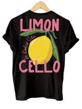 Lemon Print T-Shirt with Back Print – Women's Summer Tee with Italian Flair