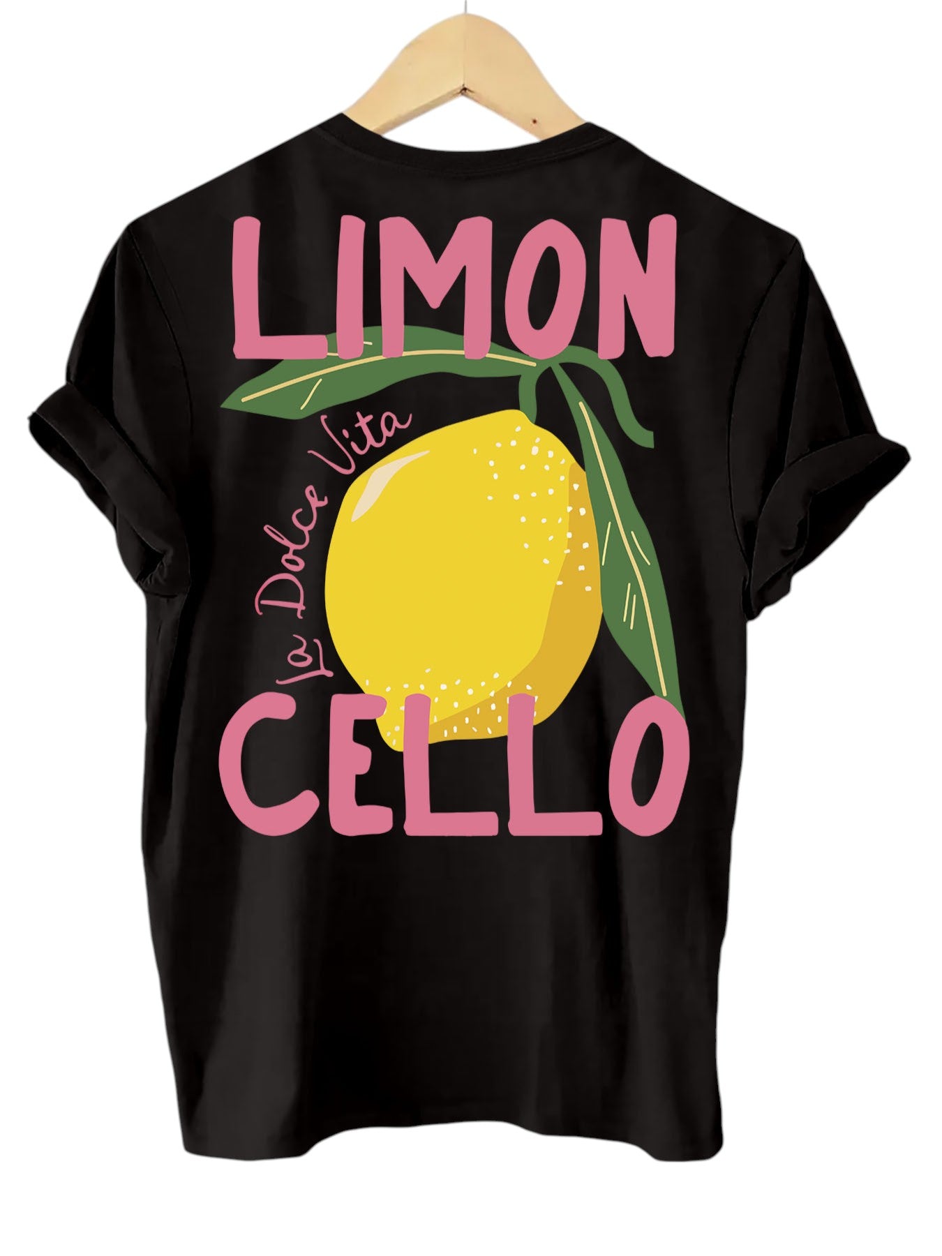 Lemon Print T-Shirt with Back Print – Women's Summer Tee with Italian Flair