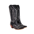 Women's Embroidered Knee-High Western Boots with Pointed Toes