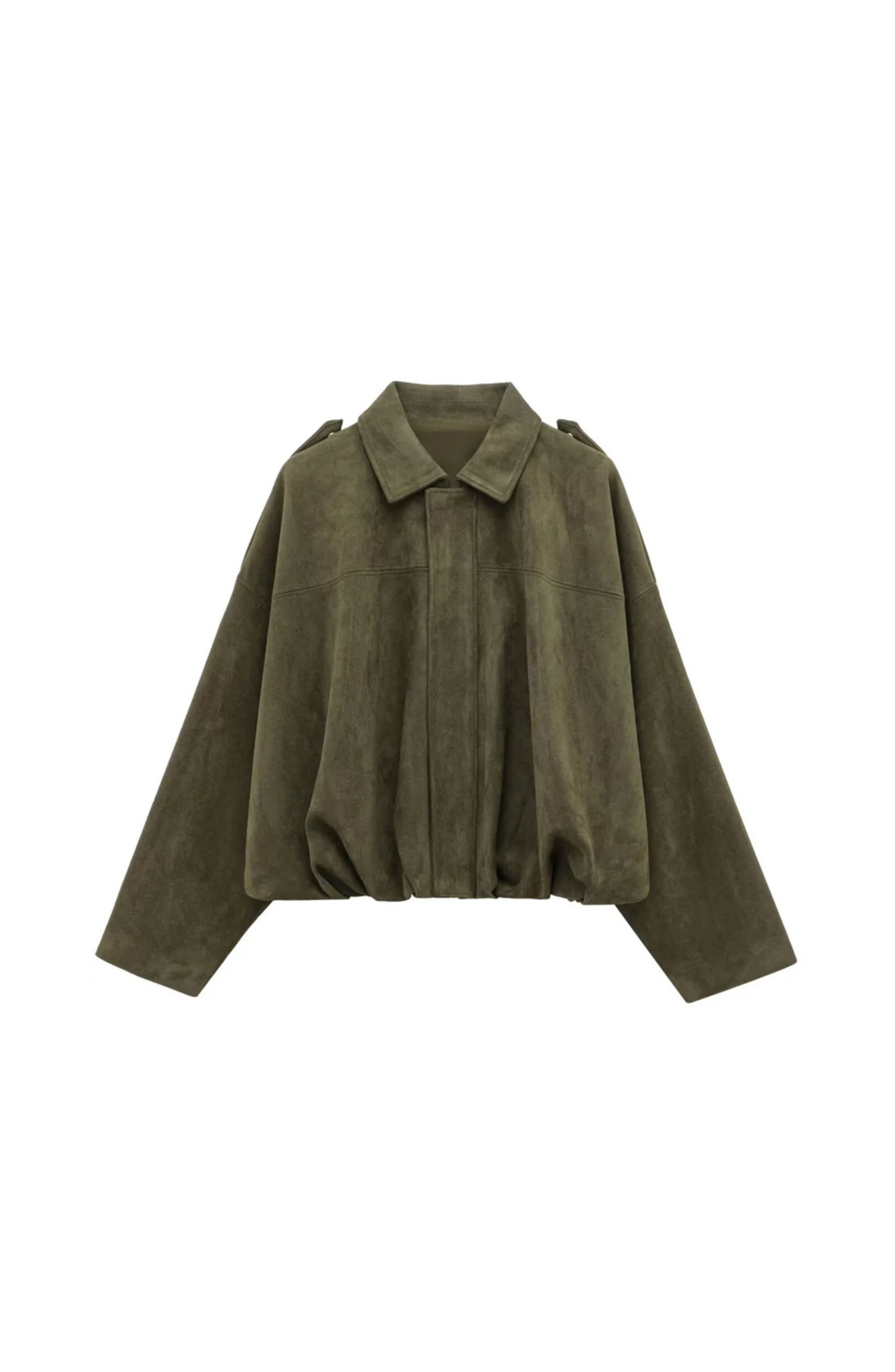 Camel Suede Cropped Bomber Jacket – Luxury Racing Coat | Meave & Ivy