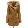 Women's Hooded Winter Parka – Faux-Fur Trimmed Warm Jacket