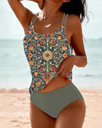 Women's Two-Piece Printed Tankini Swimsuit | Meave & Ivy