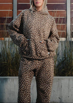Women's Printed Hoodie and Trouser Set with Oversized Fit