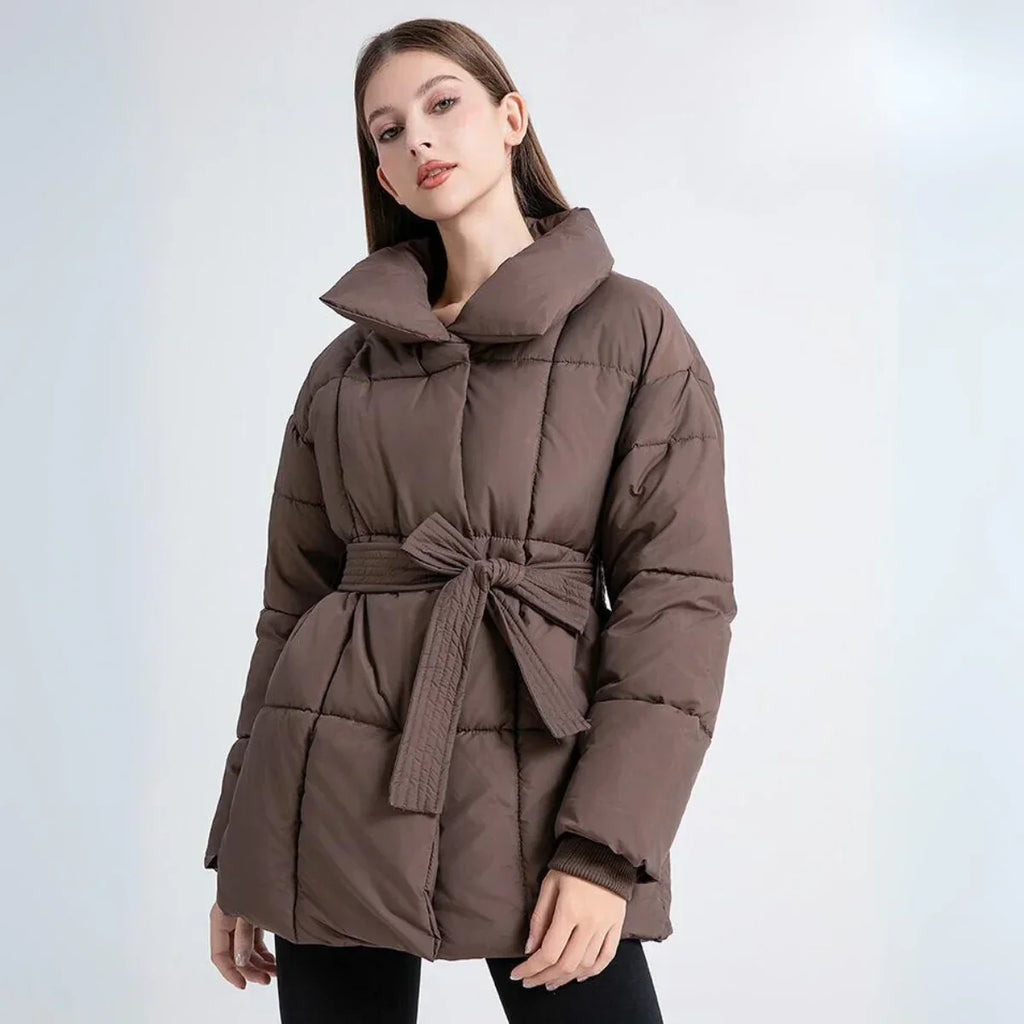 Women's Fitted Winter Coat – Warm Tailored Long Coat