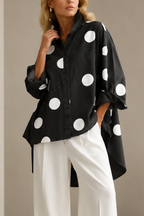 Polka Dot Blouse – Women's Summer Everyday Blouse