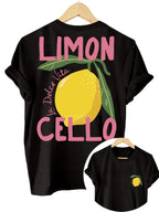 Lemon Print T-Shirt with Back Print – Women's Summer Tee with Italian Flair