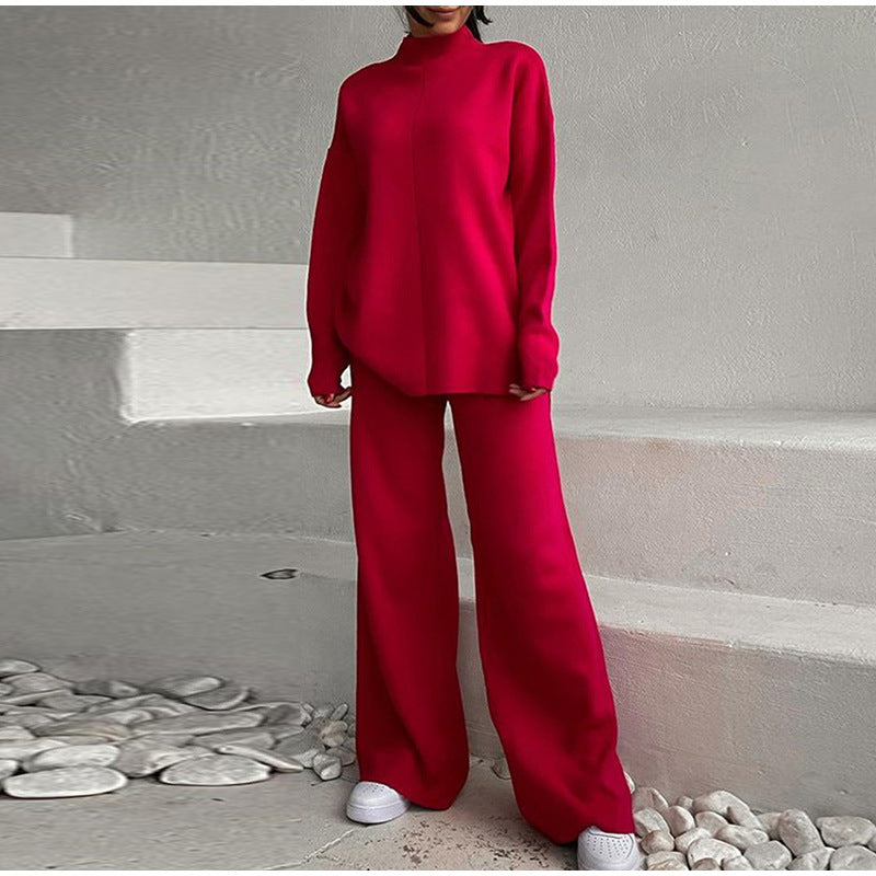 Women's Soft Knit Two-Piece Loungewear Set