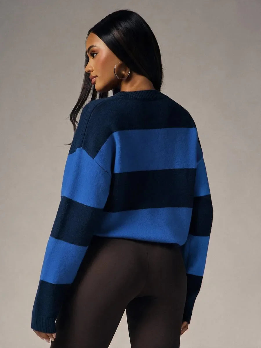 Women's Oversized Sweater with Buttons