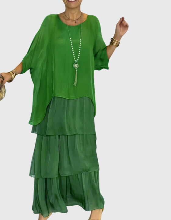 Nora | Women's Summer Tiered Maxi Dress | Meave & Ivy