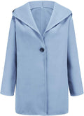 Women's Relaxed Single-Button Blazer with Oversized Draped Lapels