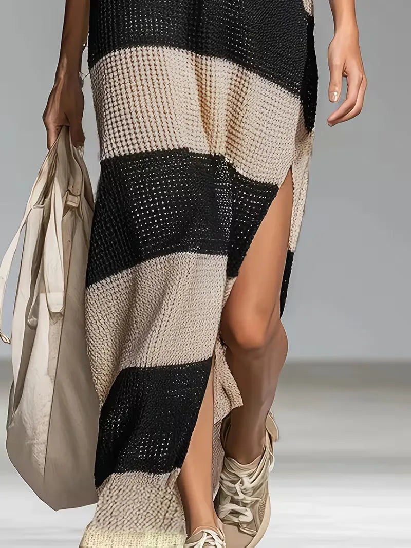 Women's Striped Jumper Dress – One Piece Winter Ease in 6 Colours