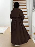 Women's Oversized Trench Coat with Belt