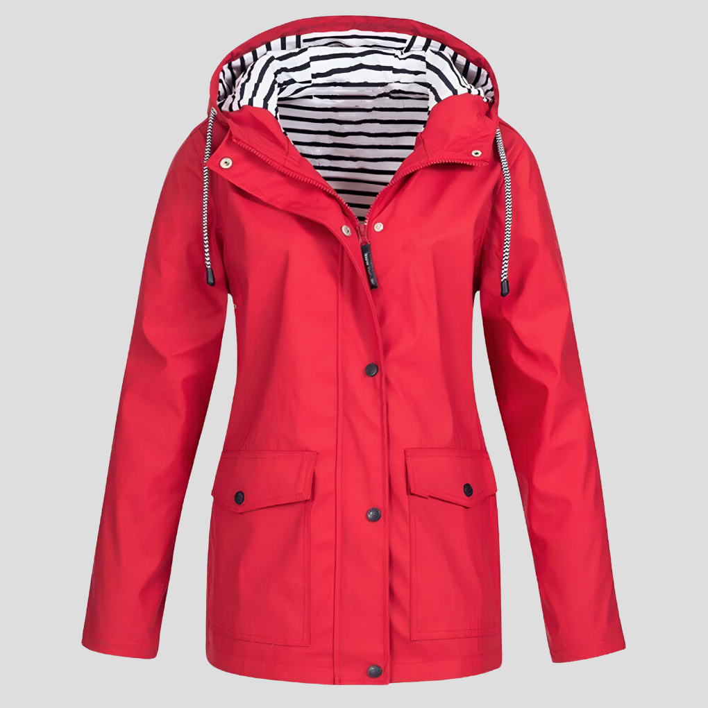Waterproof Windproof Hooded Jacket – Women's All Weather Coat