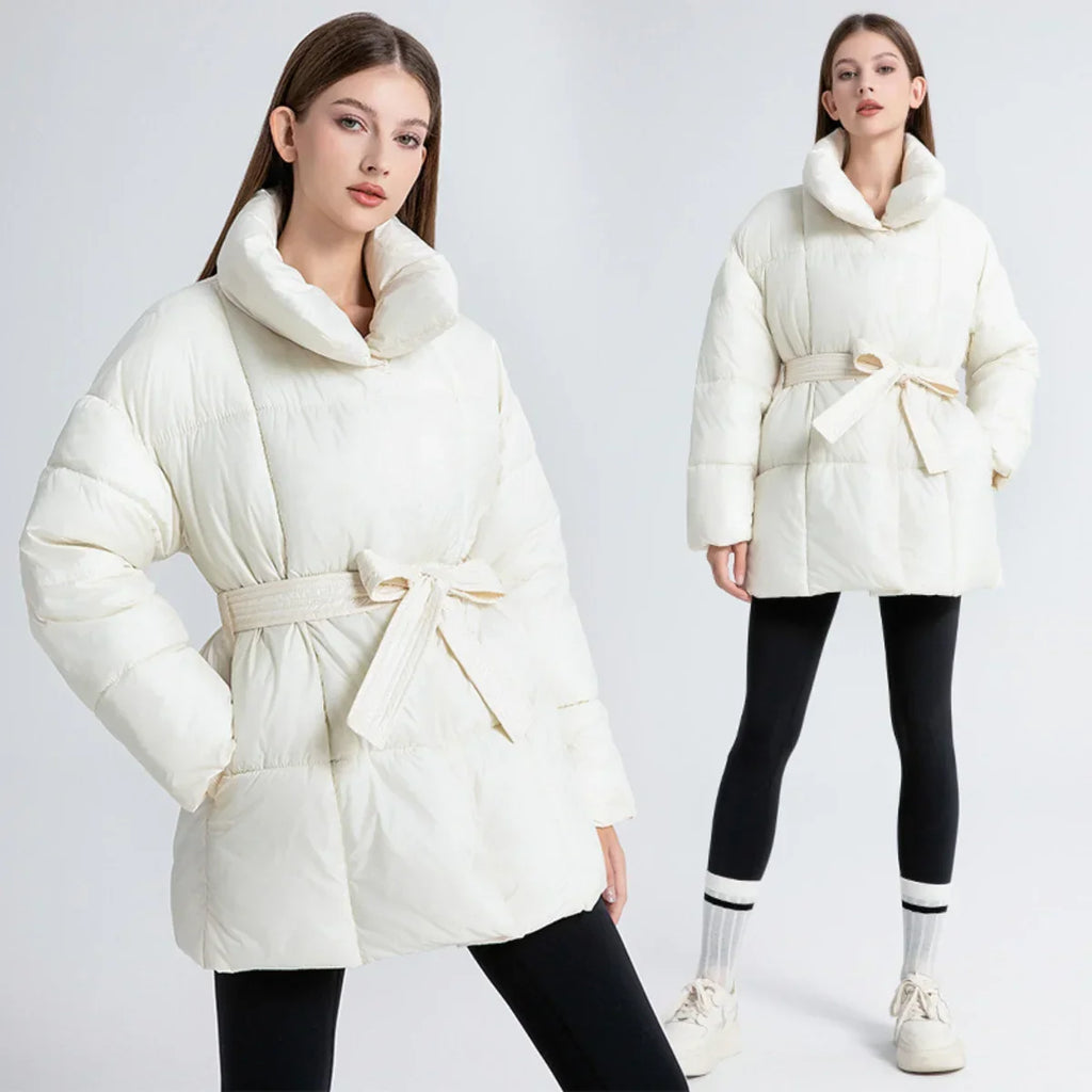 Women's Fitted Winter Coat – Warm Tailored Long Coat