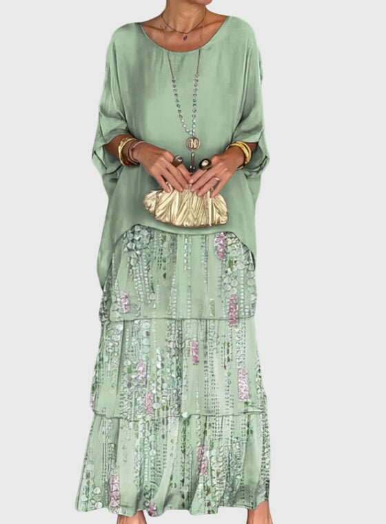 Nora | Women's Summer Tiered Maxi Dress | Meave & Ivy