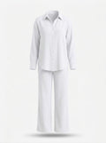 Women's Cotton Shirt and Trouser Co-Ord Set