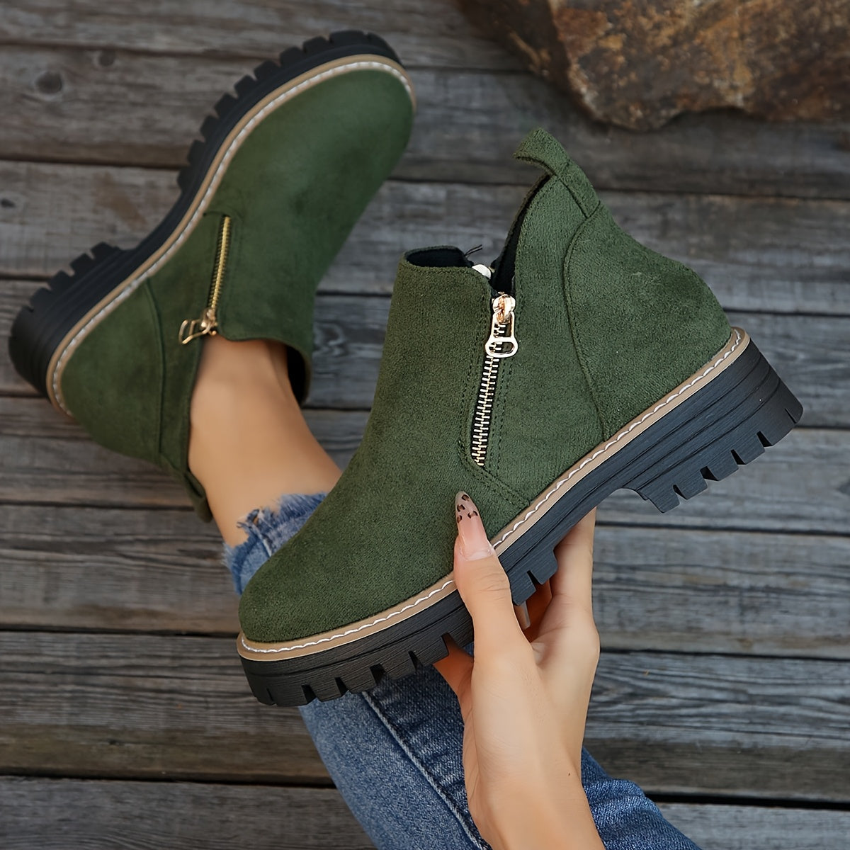 Women's Zip Boots – Cushioned All-Day Comfort in 7 Colours
