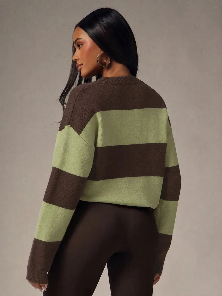 Women's Oversized Sweater with Buttons