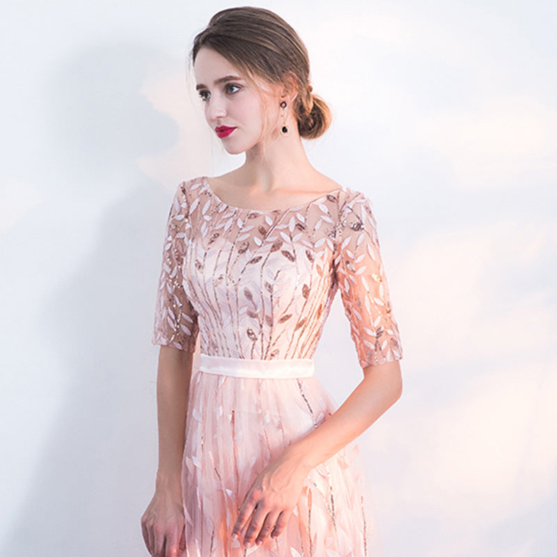 Round Neck Half Sleeve Autumn Dress | Meave & Ivy