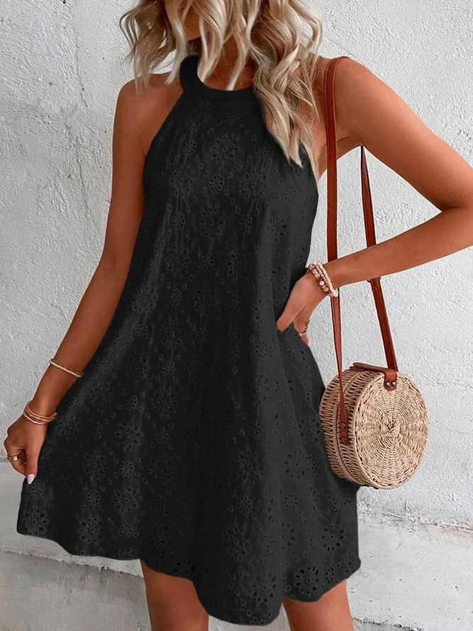 Halter Neck Mini Dress – Elegant Summer Party Dress | Meave & Ivy