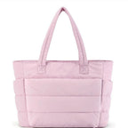 Quilted Tote Bag – Lightweight Padded Shoulder Bag