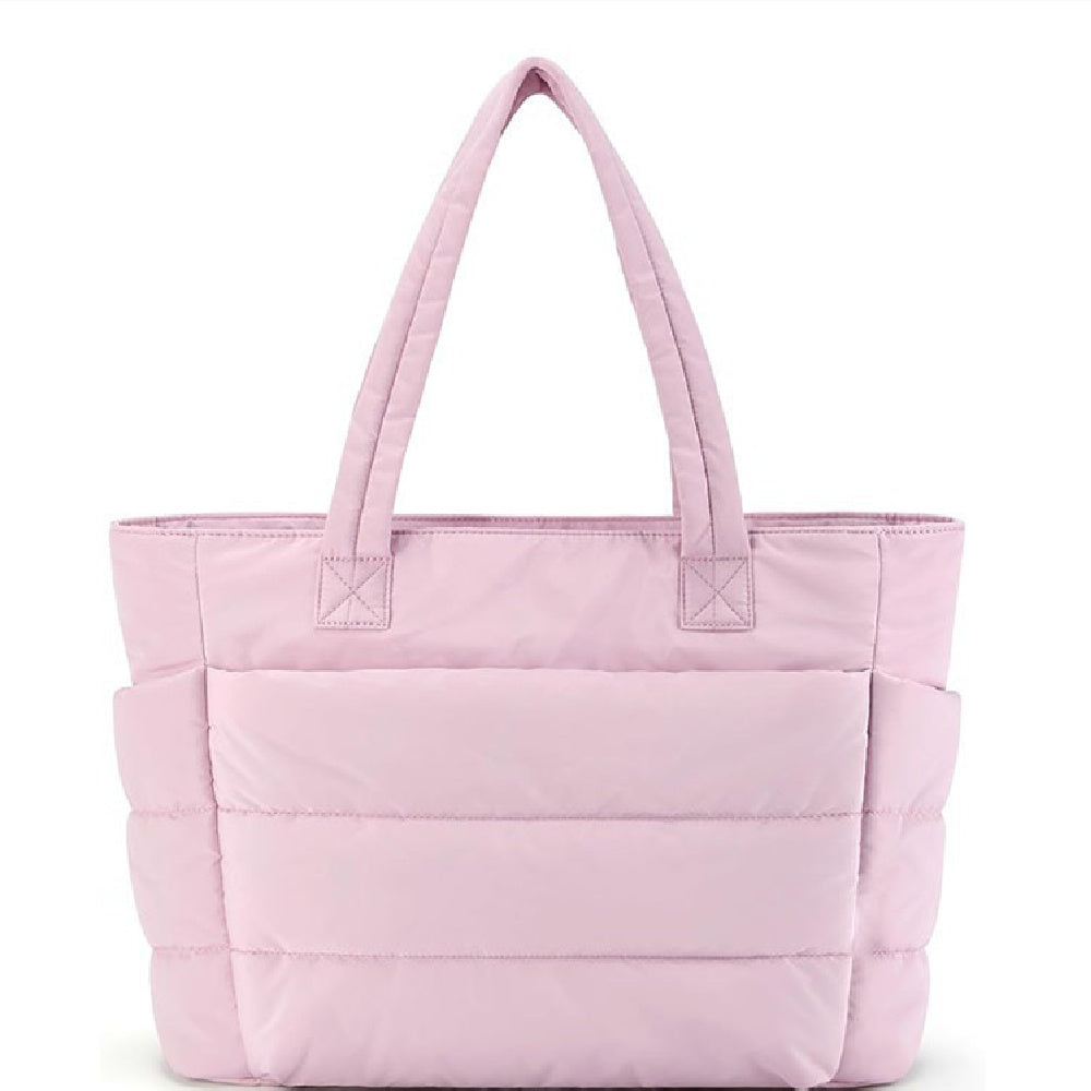 Quilted Tote Bag – Lightweight Padded Shoulder Bag