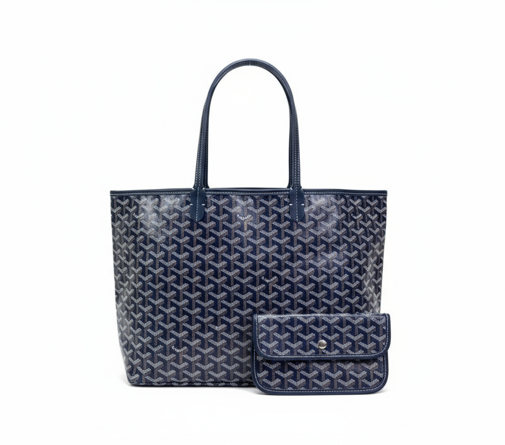 Women's Patterned Tote Bag with Matching Pouch – Large Shopper Bag