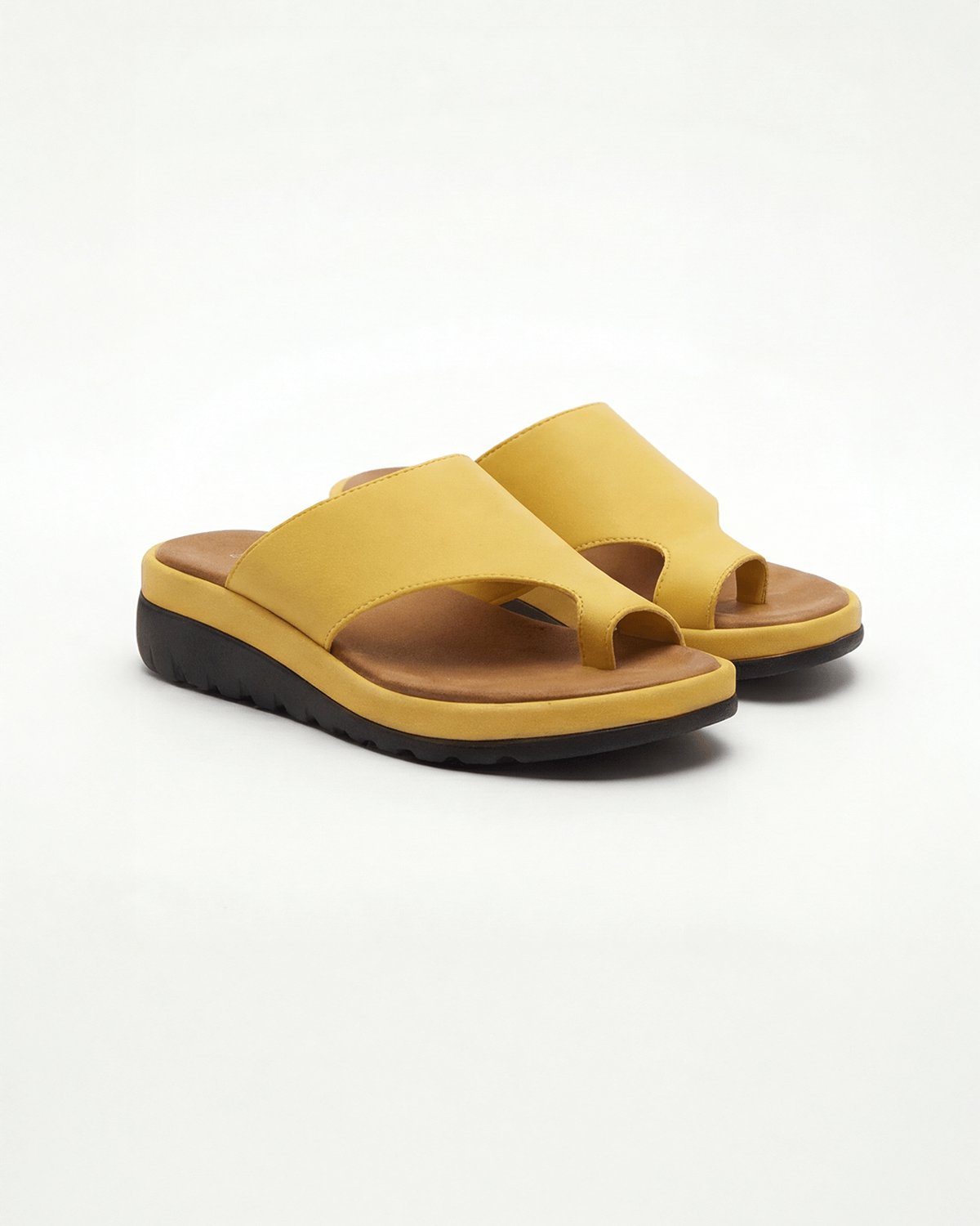 Women's Platform Slide Sandals with Toe Loop
