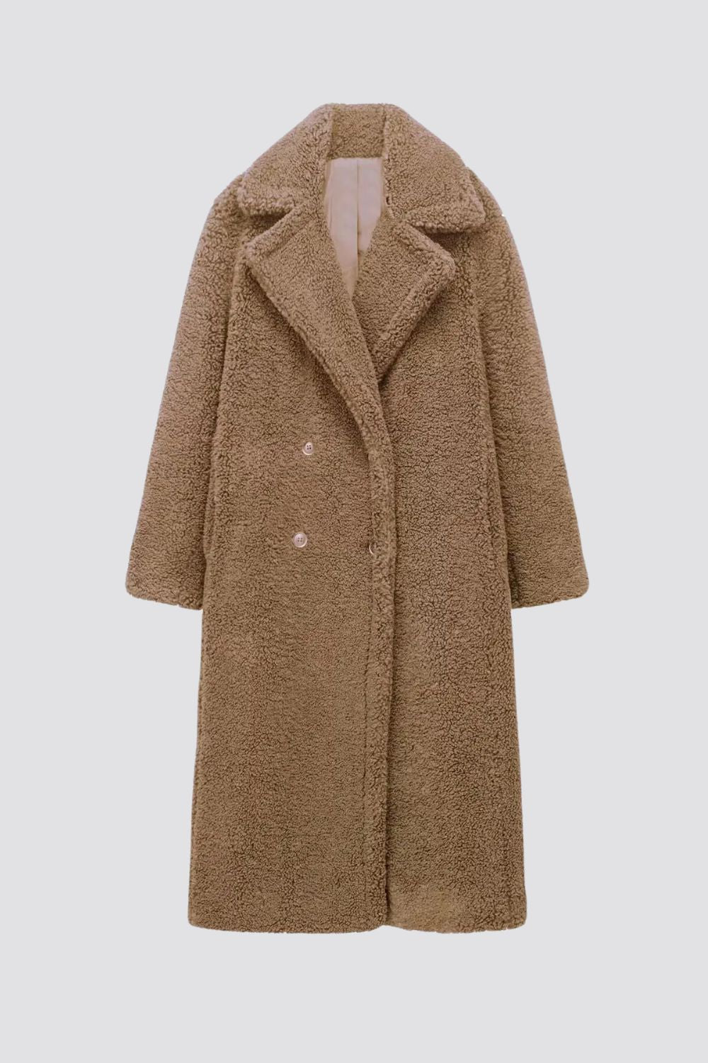 Longline Teddy Coat – Women's Faux Fur Winter Coat