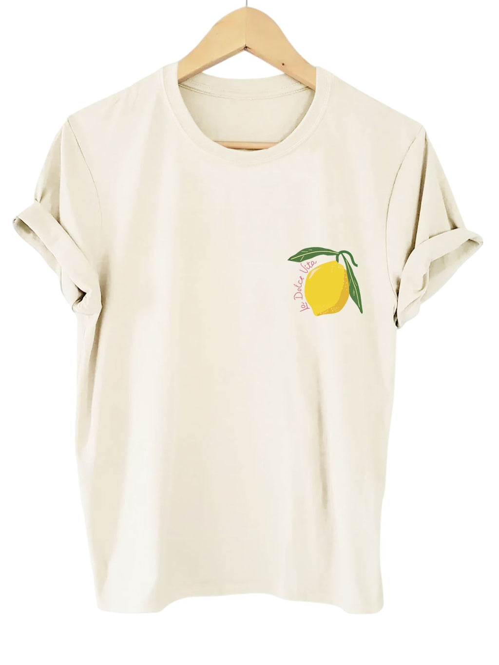 Lemon Print T-Shirt with Back Print – Women's Summer Tee with Italian Flair