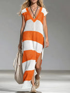 Women's Striped Jumper Dress – One Piece Winter Ease in 6 Colours