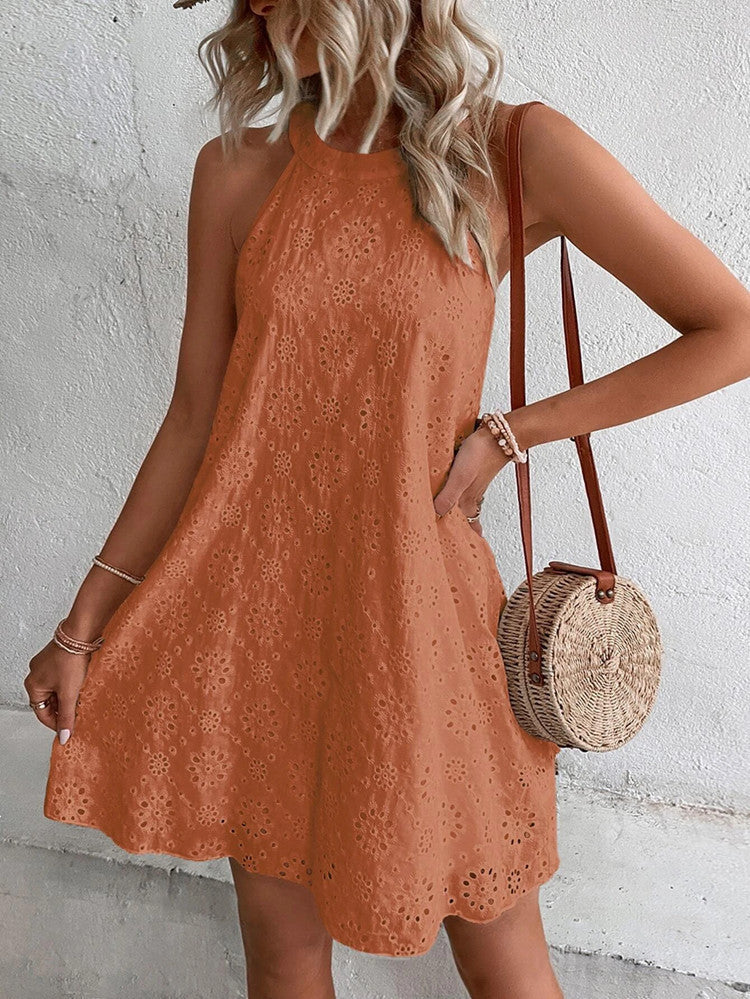 Halter Neck Mini Dress – Elegant Summer Party Dress | Meave & Ivy