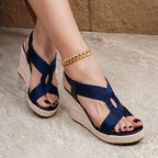 Arch Support Heeled Court Shoes – Cushioned Comfort