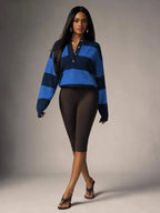 Women's Oversized Sweater with Buttons
