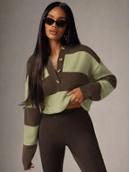 Women's Oversized Sweater with Buttons